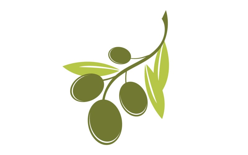 Olie olijf pictogram sjabloon logo vector v34