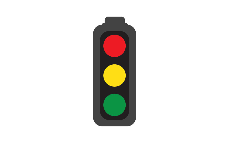 Ampel-Symbol-Logo-Vektorvorlage v1