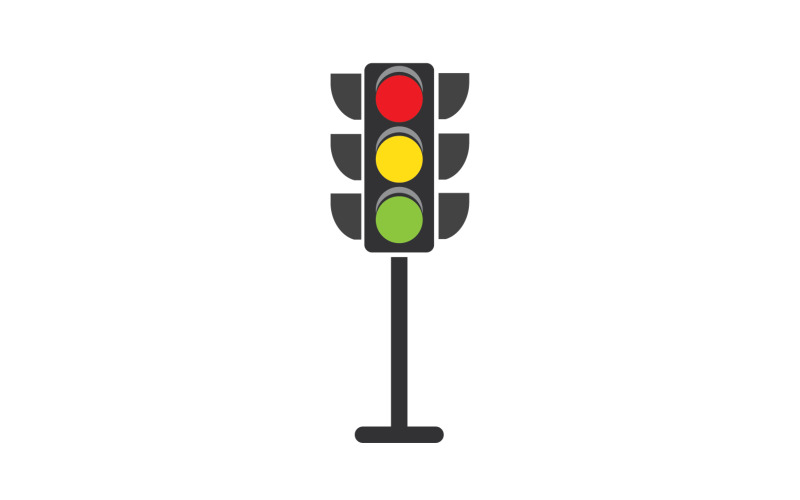 Ampel-Symbol-Logo-Vektorvorlage v46