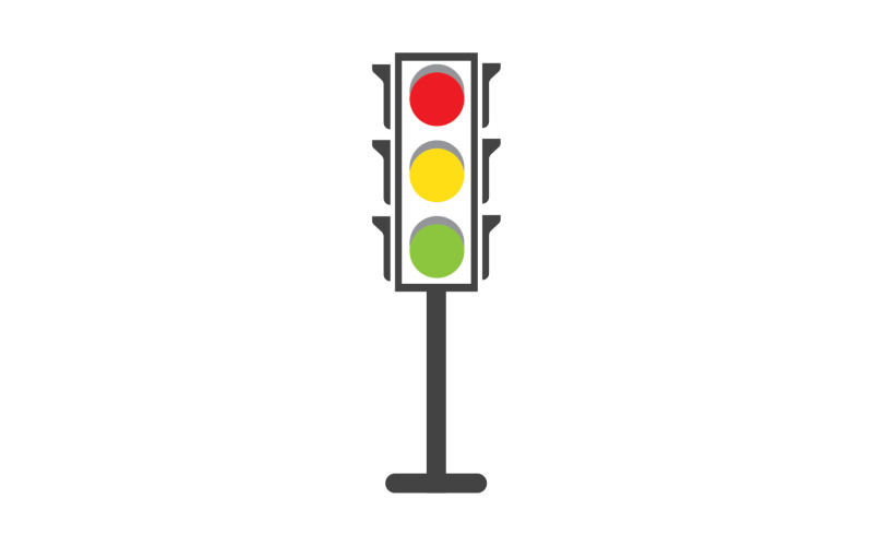 Ampelsymbol-Logo-Vektorvorlage v29