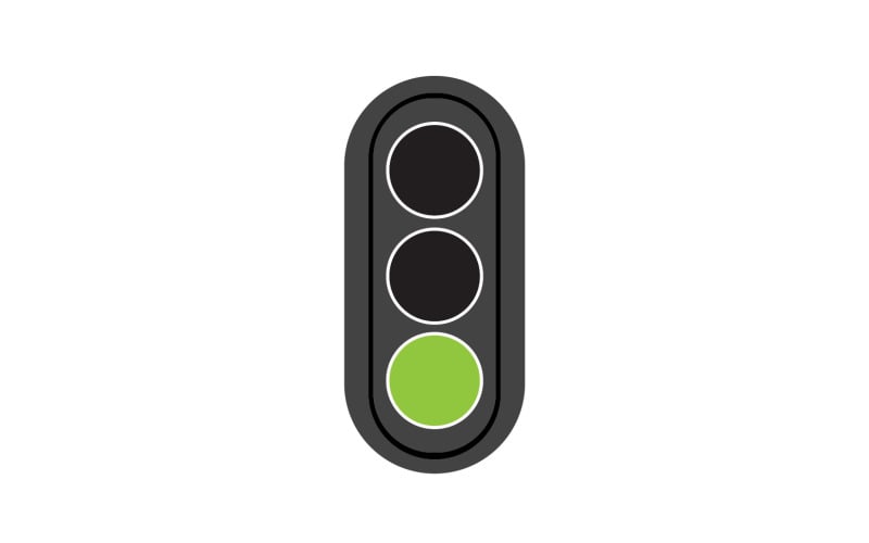 Ampelsymbol-Logo-Vektorvorlage v41