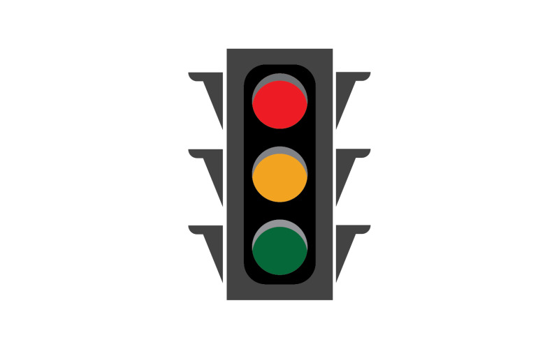 Modello vettoriale logo icona semaforo v26