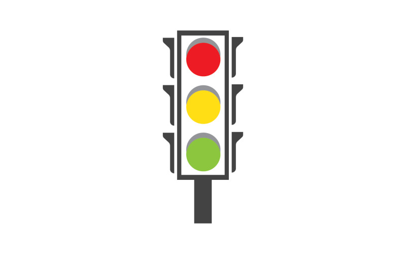 Modello vettoriale logo icona semaforo v28