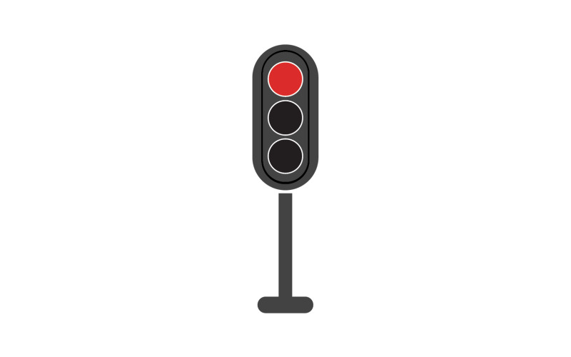 Verkeerslicht pictogram logo vector sjabloon v54