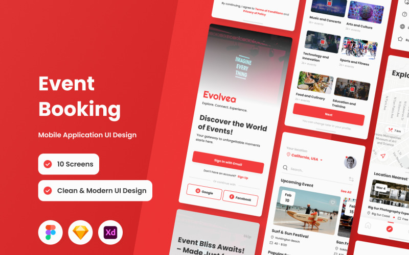 Evolvea - Mobilapp för eventbokning