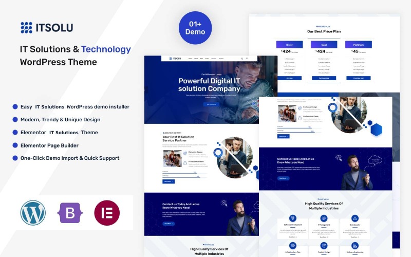 Itsolu – Technológia és informatikai megoldások WordPress téma