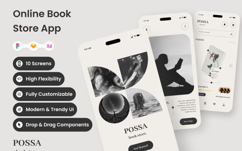 Possa - Мобильное приложение интернет-магазина книг