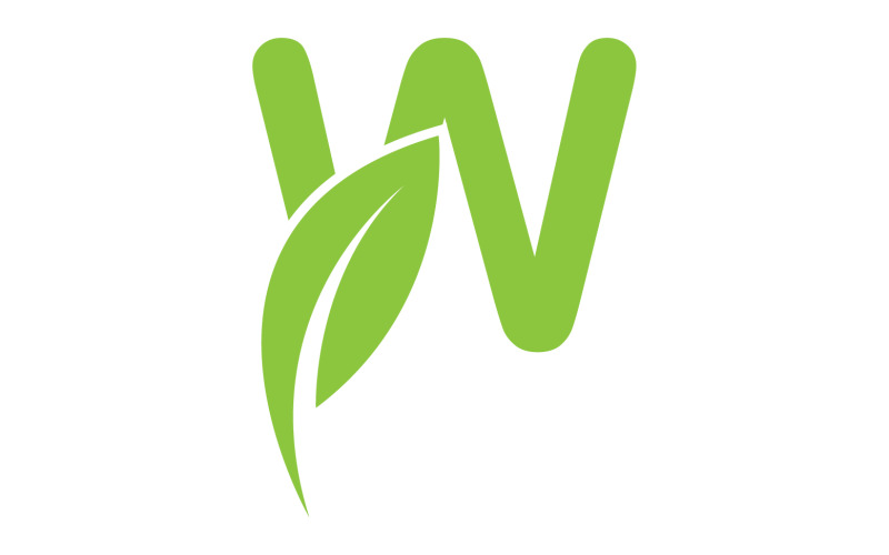 W letra inicial nombre de la empresa vector v64