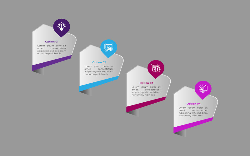 Bezpłatny projekt szablonu elementu infografiki biznesowej.