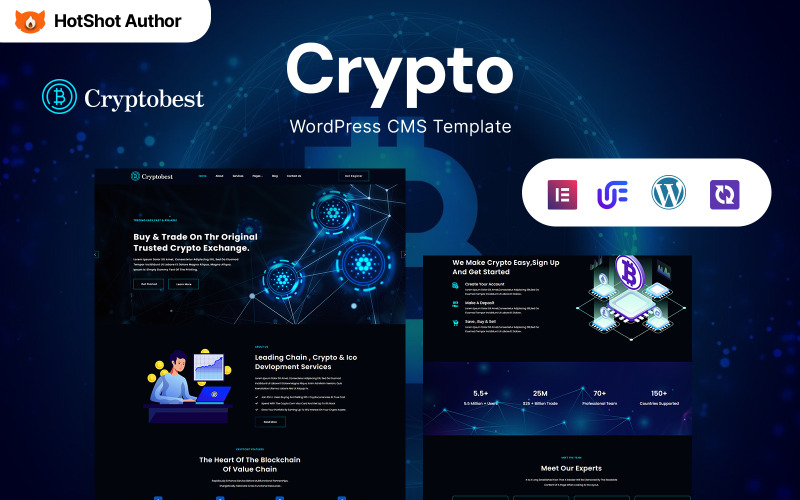 CryptoBest - Tema Elementor de WordPress para criptomonedas y Bitcoin