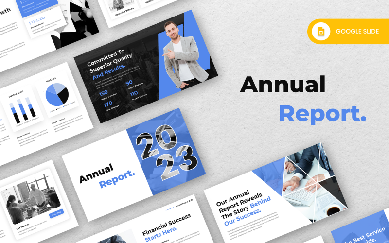 Business Annual Report Google Slide Template