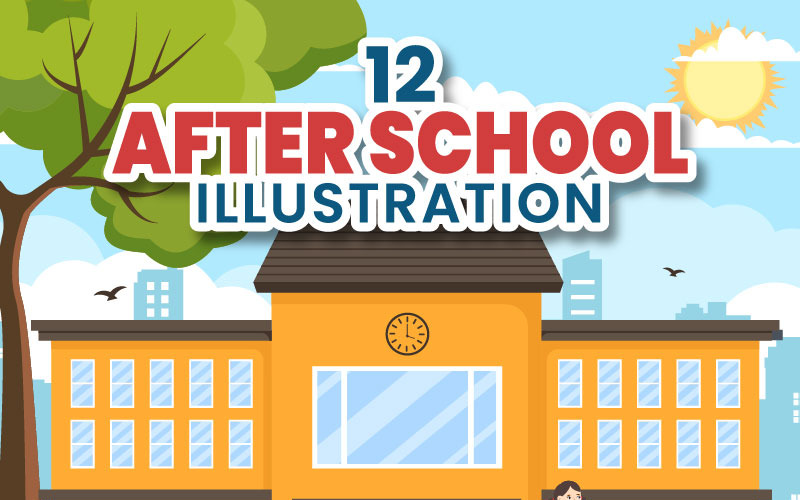 12 Illustration nach der Schule