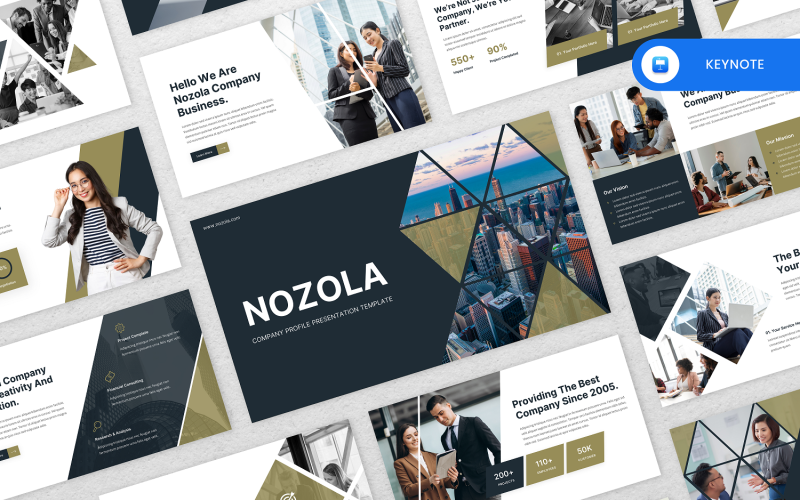 Nozola - Plantilla de Keynote de perfil de empresa
