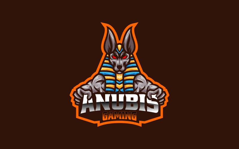 Anubis E-Sports e Logotipo Esportivo