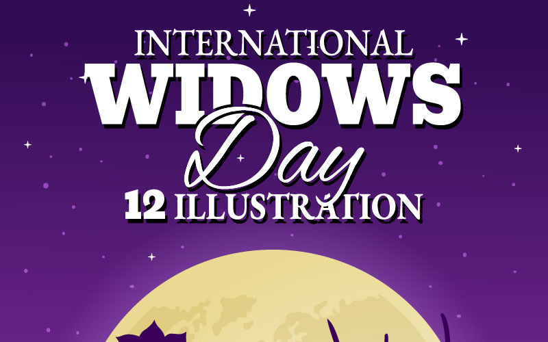 12 International Widows Day Illustration