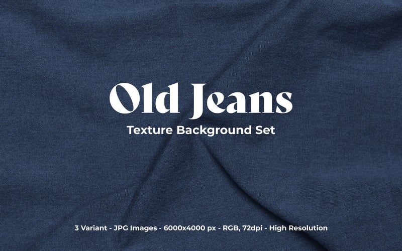 Alte Jeans-Textur-Hintergrund-Set