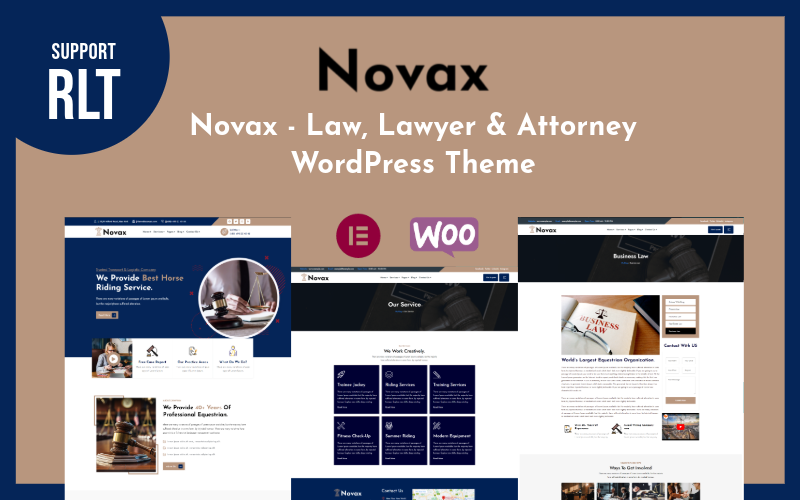 Novax - 法律、律师和律师 WordPress 主题