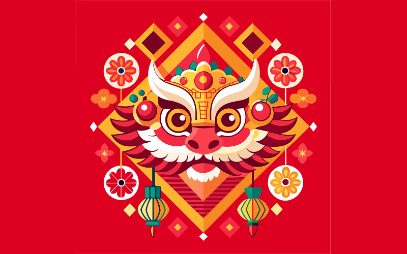 Conception de vecteur unique du nouvel an chinois 23