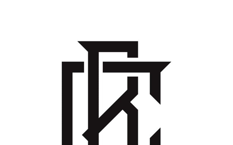 Gotik tarzda iç içe geçmiş B ve C siyah harflerinden oluşan bir monogram logo