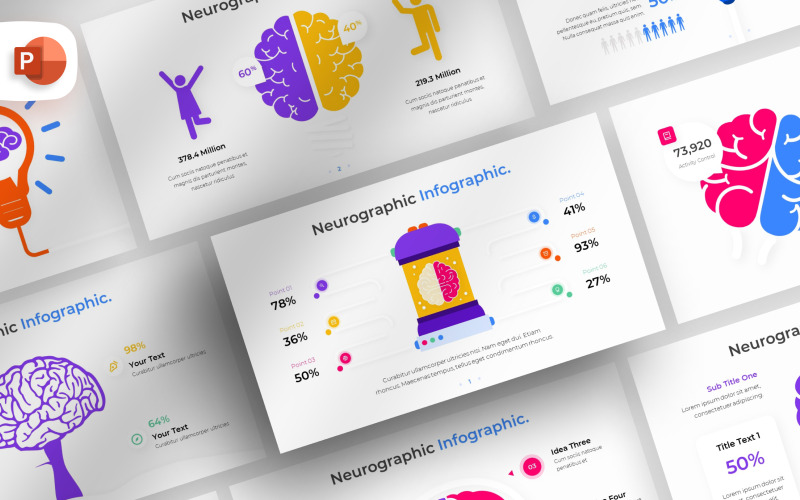 Neurografisk PowerPoint Infographic mall