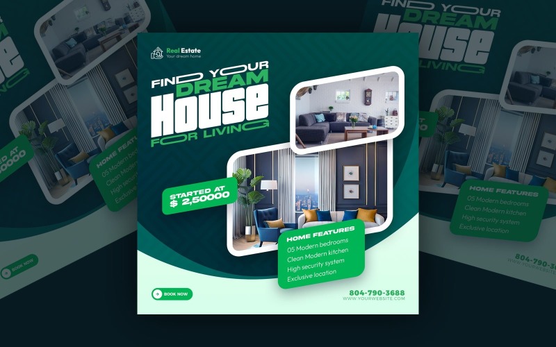 House  Property Social  Media  Post Template