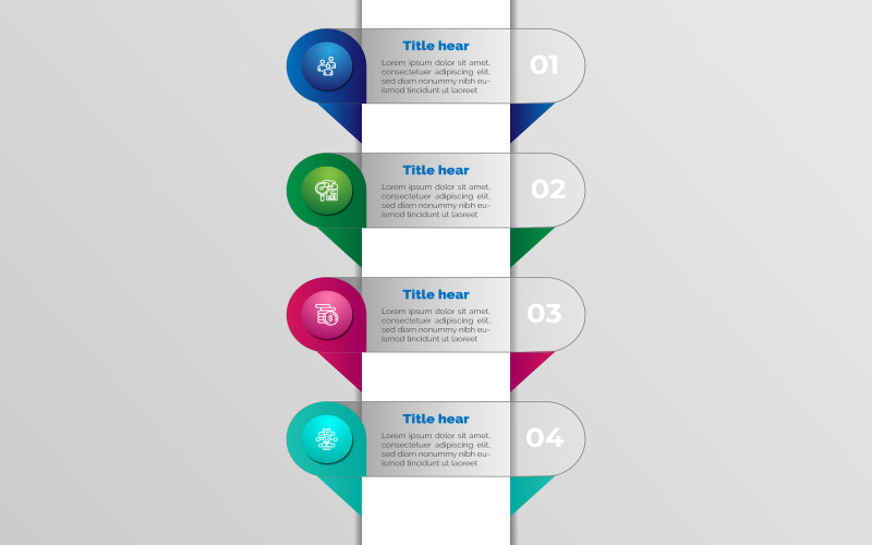 Passen Sie die Vektor-Infografik-Designvorlage an.