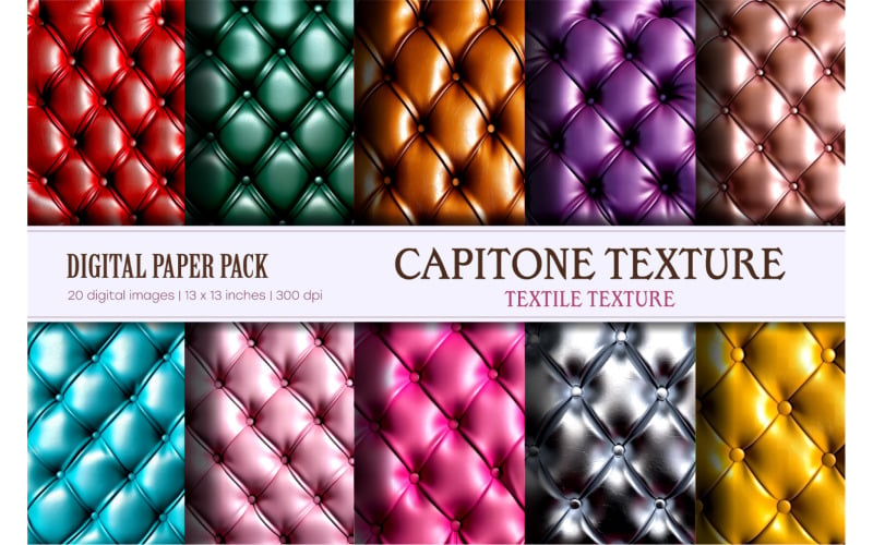 Capitone textil textúra. Műbőr.