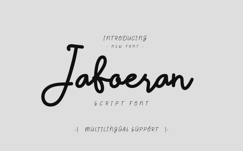 Jaboeran – Monoline-Schriftart