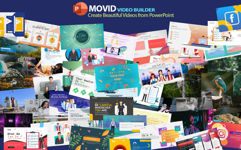 Modello PowerPoint per la creazione di video Movid