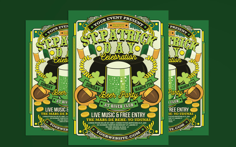 St Patricks Day Beer Party szórólap