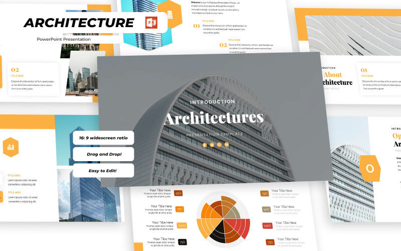 Architettura - modello di presentazione PowerPoint