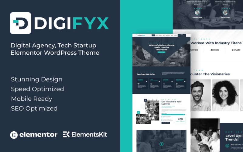 Digifyx - Tema WordPress Elementor de Agência Digital