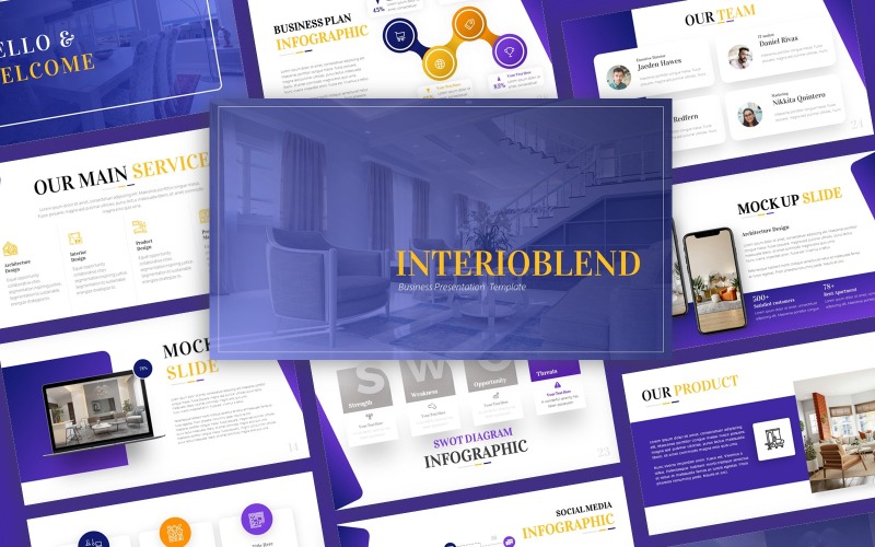 Modèle de présentation Interioblend