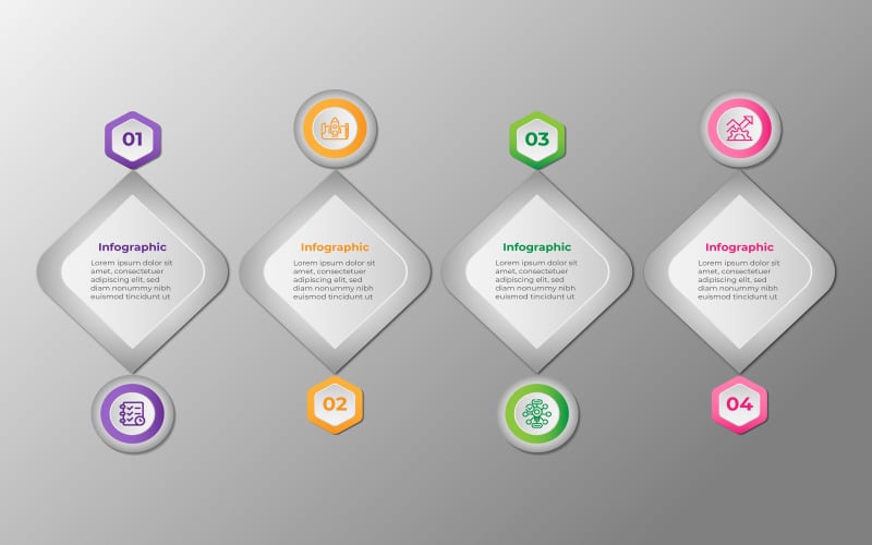 Vector modern business infographic designmall.