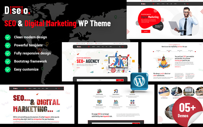 Diseio - SEO 和数字营销 WordPress 主题
