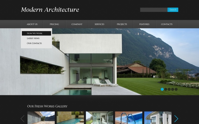 Architecture Website Template #39508 - TemplateMonster