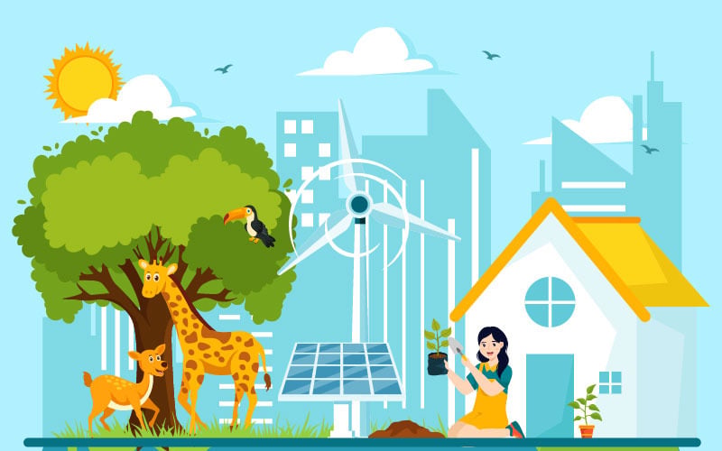 12 Journée mondiale de l'environnement Illustration