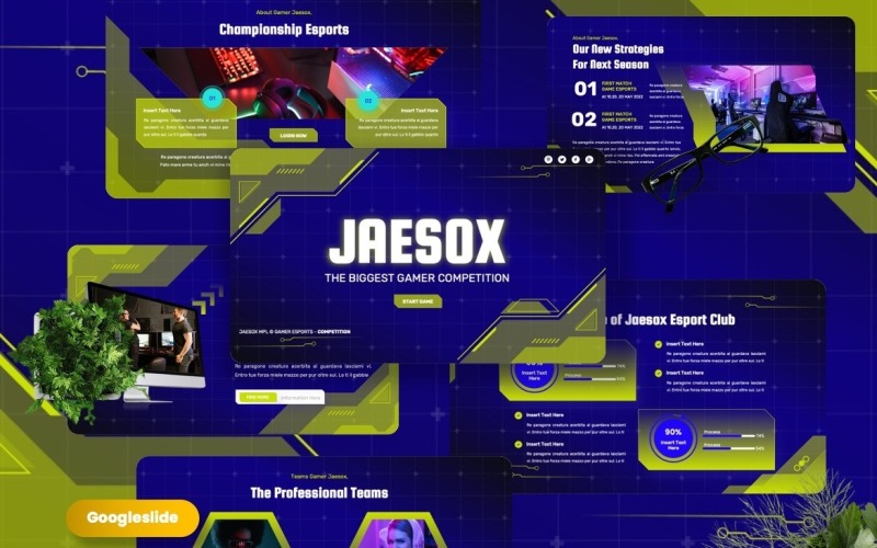Jaesox - Modèles Googleslide de compétition de joueurs