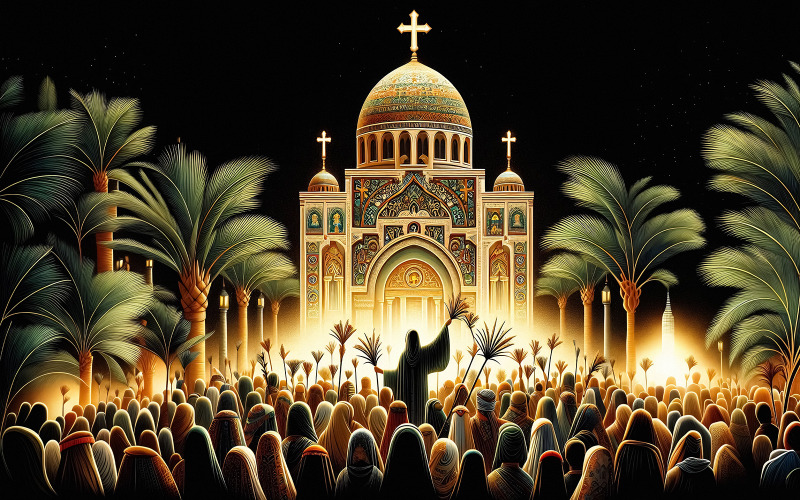 Palms Day vakantie illustratie sjabloon