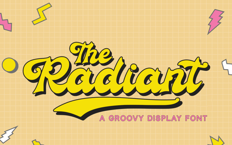 Radiant - Groovy Script-lettertype