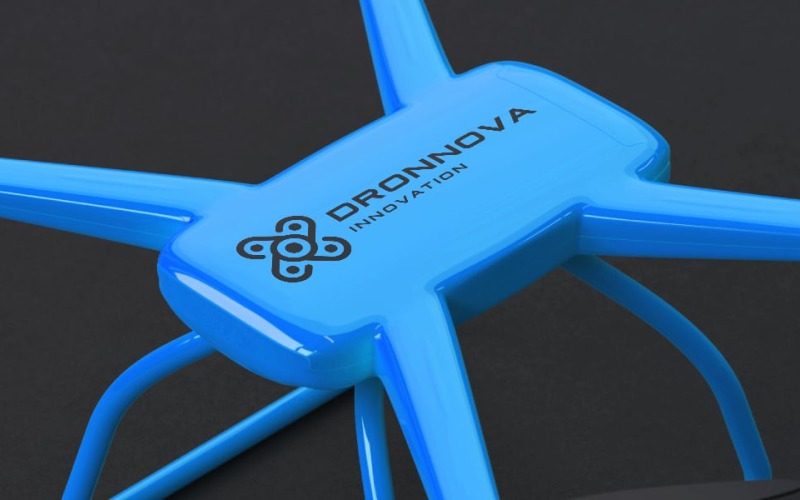 Température du logo de l'innovation des drones