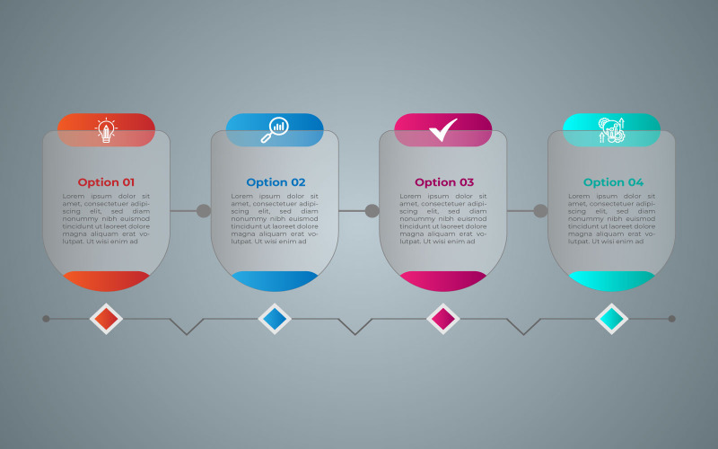 Elemento de diseño infográfico empresarial creativo.