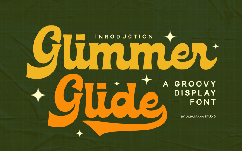 Glimmer Glide - отличный шрифт