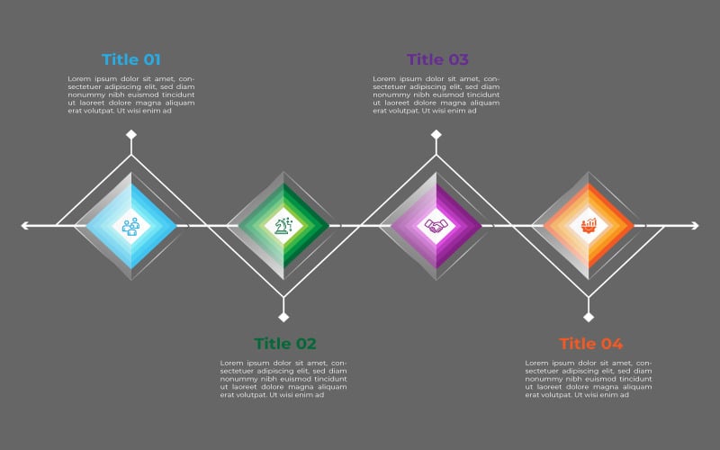 Square style creative vector infographic element design.