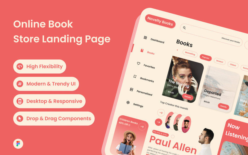 Livros inovadores - Painel da livraria online V2