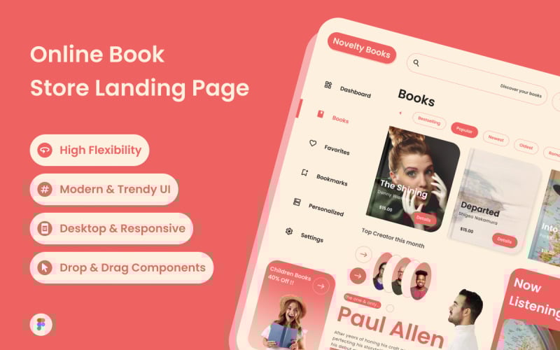 Novelty Books - Online Book Store Dashboard V2