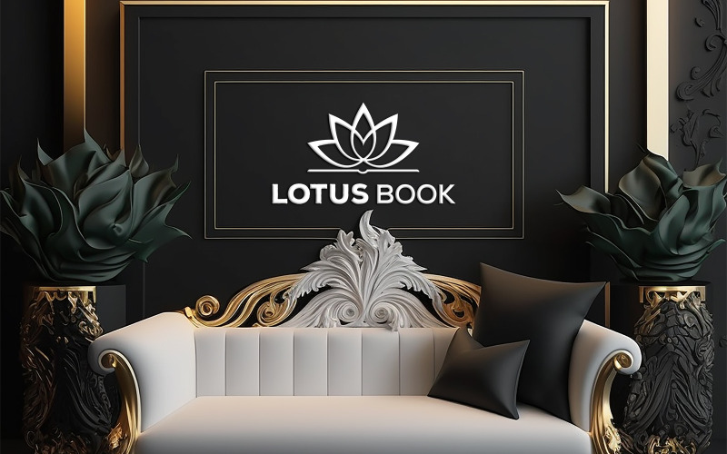 Luxus-Wohnzimmermodell | Luxus-Board-Mockup | Luxuriöses Interieur-Board-Modell