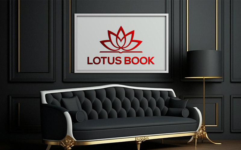 Mockup di interni di lusso | Logo Mockup sul pannello interno | mockup di lavagna bianca su interni scuri