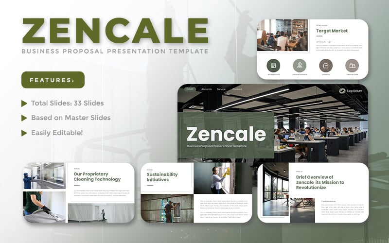 Zencale - İş Teklifi Google Slaytlar Şablonu