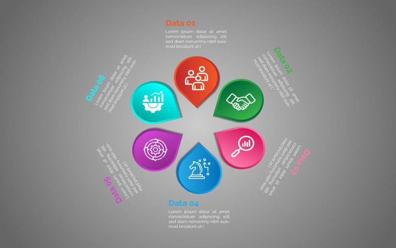 Ingyenes kreatív modern infographic sablon design.